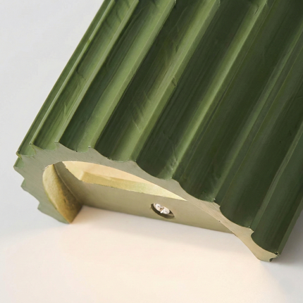 Nordic Pleated Resin Wall Sconce | Modern Ribbed LED Lamp for Soft Ambience 3