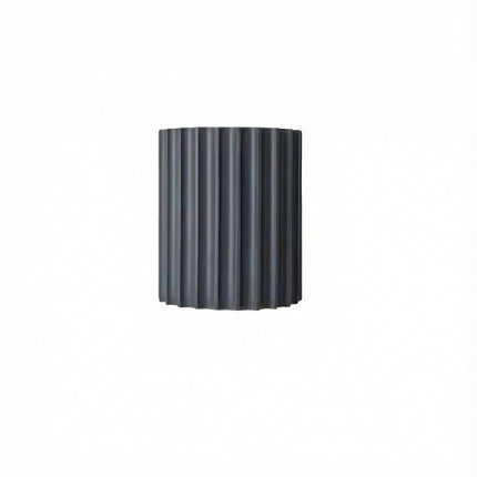 Nordic Pleated Resin Wall Sconce | Modern Ribbed LED Lamp for Soft Ambience 9
