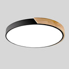 Nordic Wood Flush Mount Ceiling Light with Warm Glow | Elegant LED Design for Cozy Ambiance 0