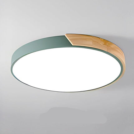 Nordic Wood Flush Mount Ceiling Light with Warm Glow | Elegant LED Design for Cozy Ambiance 16