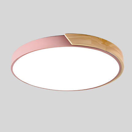 Nordic Wood Flush Mount Ceiling Light with Warm Glow | Elegant LED Design for Cozy Ambiance 9