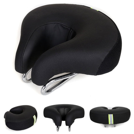 Noseless Bicycle Seat with Thick Soft Padding | Comfortable Design for Enhanced Riding Experience 0