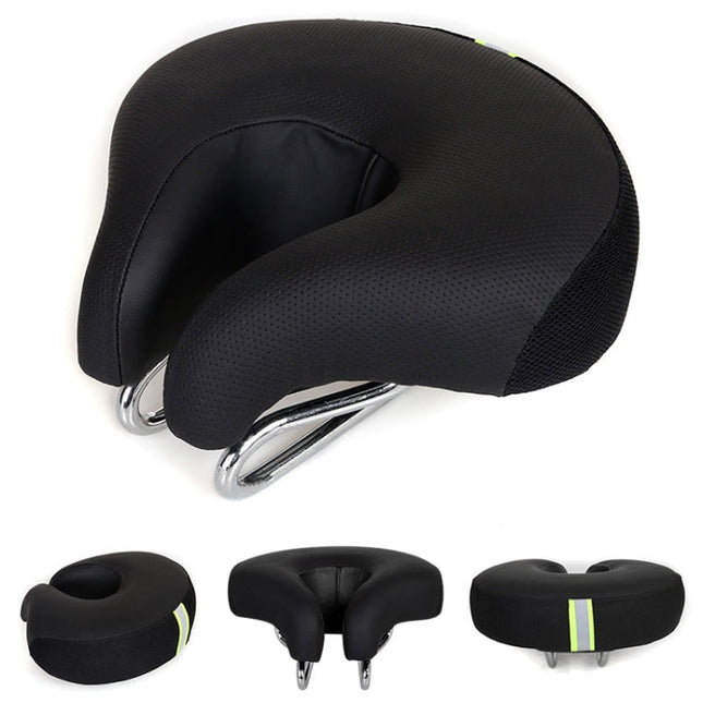 Noseless Bicycle Seat with Thick Soft Padding | Comfortable Design for Enhanced Riding Experience 0