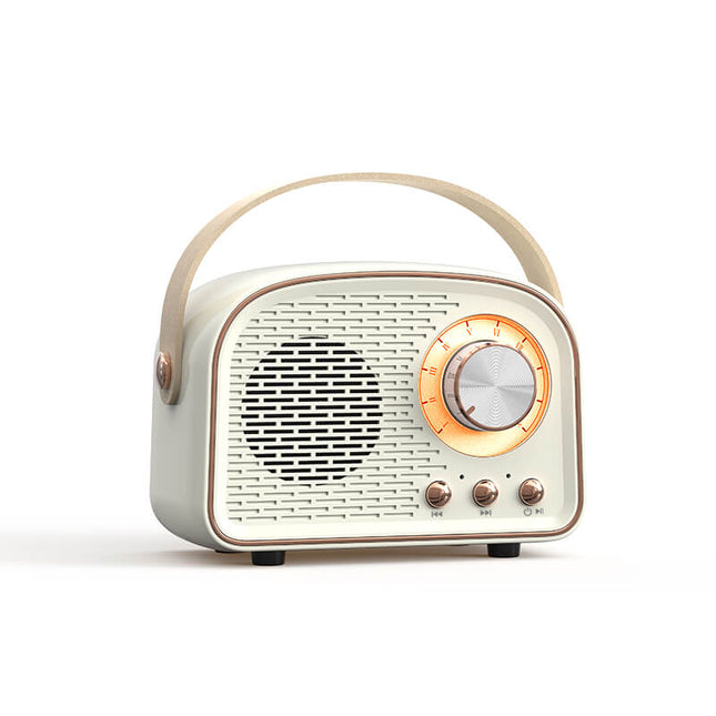 NostalgiaWave | Retro Bluetooth Speaker with Vintage Radio Design & Immersive Sound | Portable Music Companion for Timeless Style 0
