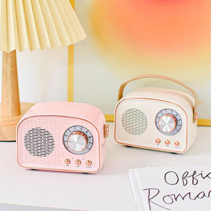 NostalgiaWave | Retro Bluetooth Speaker with Vintage Radio Design & Immersive Sound | Portable Music Companion for Timeless Style 2