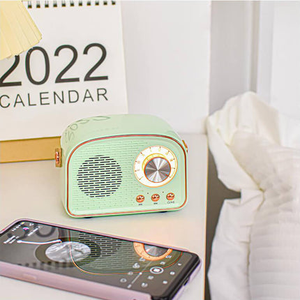 NostalgiaWave | Retro Bluetooth Speaker with Vintage Radio Design & Immersive Sound | Portable Music Companion for Timeless Style 3