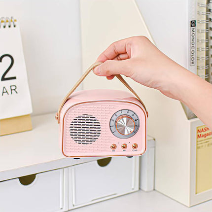 NostalgiaWave | Retro Bluetooth Speaker with Vintage Radio Design & Immersive Sound | Portable Music Companion for Timeless Style 4