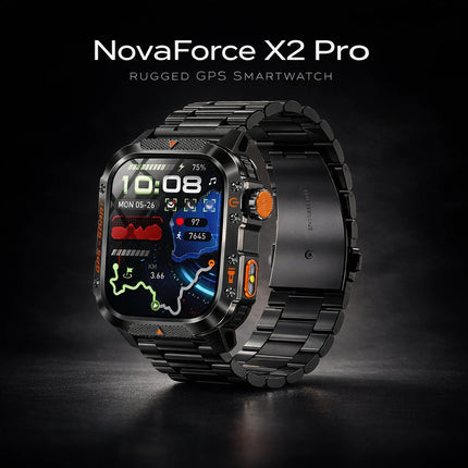 NovaForce X2 Pro | Rugged GPS Smartwatch with 100+ Sports Modes | Multi-Satellite Navigation for Active Lifestyles 1