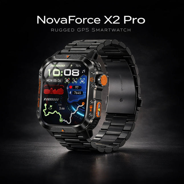 NovaForce X2 Pro | Rugged GPS Smartwatch with 100+ Sports Modes | Multi-Satellite Navigation for Active Lifestyles 1