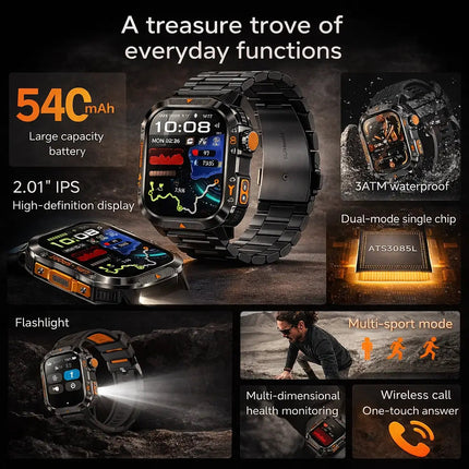 NovaForce X2 Pro | Rugged GPS Smartwatch with 100+ Sports Modes | Multi-Satellite Navigation for Active Lifestyles 2
