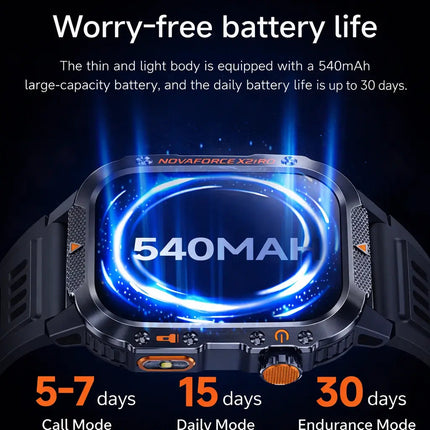 NovaForce X2 Pro | Rugged GPS Smartwatch with 100+ Sports Modes | Multi-Satellite Navigation for Active Lifestyles 6