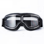 Black Leather - Clear Lens