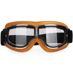 Kaki Leather - Clear Lens