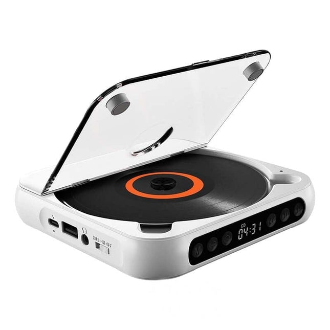 Noxord | Portable CD Player with Bluetooth & Long Battery Life | Compact Music Player for On-the-Go Listening 0