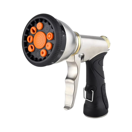 NozzleJet | High Pressure Hose Nozzle with 9 Spray Patterns | Ergonomic Design for Effortless Watering 0