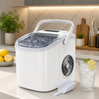 Nugget Ice Maker | Portable Countertop Ice Machine with Self-Cleaning Function | Efficient Ice Production for Home and Office 0