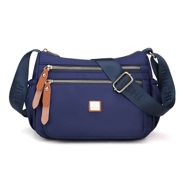 Nylon Shoulder Bag | Compact Design with Multiple Pockets for Women’s Everyday Convenience 0