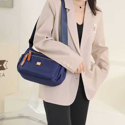Nylon Shoulder Bag | Compact Design with Multiple Pockets for Women’s Everyday Convenience 1