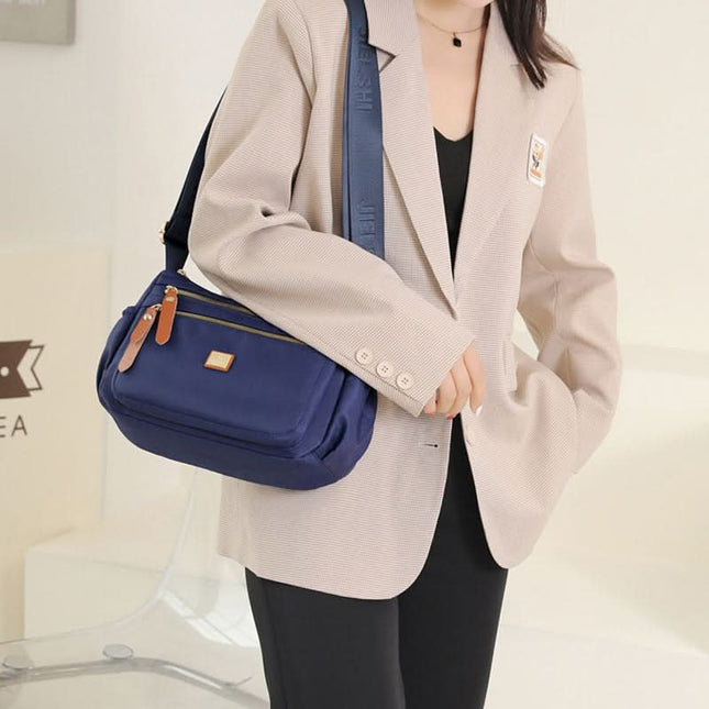 Nylon Shoulder Bag | Compact Design with Multiple Pockets for Women’s Everyday Convenience 1