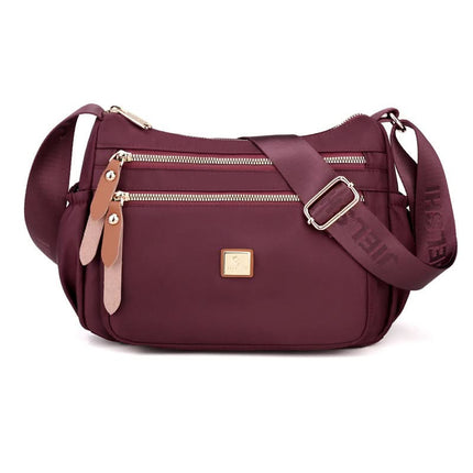 Nylon Shoulder Bag | Compact Design with Multiple Pockets for Women’s Everyday Convenience 11