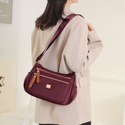 Nylon Shoulder Bag | Compact Design with Multiple Pockets for Women’s Everyday Convenience 4