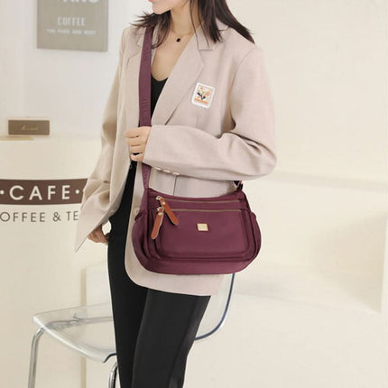 Nylon Shoulder Bag | Compact Design with Multiple Pockets for Women’s Everyday Convenience 5