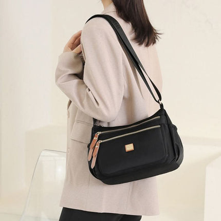 Nylon Shoulder Bag | Compact Design with Multiple Pockets for Women’s Everyday Convenience 6