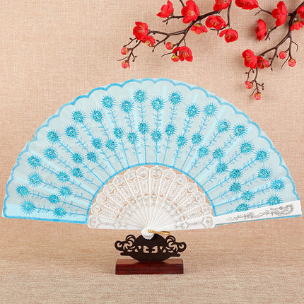 Hand Fans for Women, Foldable Hand Fan with Floral Pattern – image 8