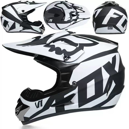 Dirt Bike Helmet, Full Face Motorcycle Helmet with Visor – image 18