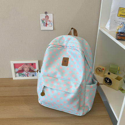 Polka Dot Backpack for School, Lightweight Travel Backpack with Multiple Compartments – image 4