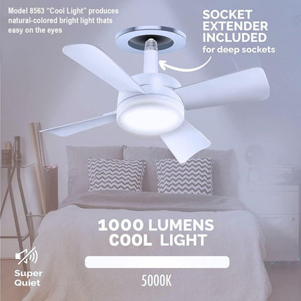 Remote-Controlled LED Ceiling Fan Light with Adjustable Brightness | Wireless Design for Easy Installation and Comfort
