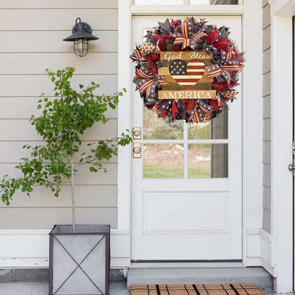 Front Door Wreath, 4th of July Decorations