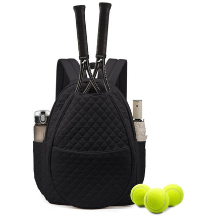 Tennis Backpack for Women, Tennis Bag for 2 Rackets, Sports Backpack with Front and Side Pockets, Tennis Racket Bag