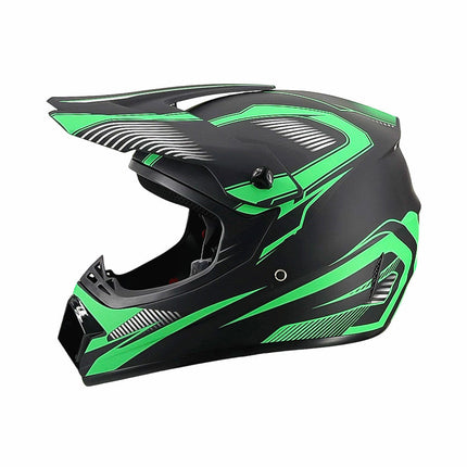 Dirt Bike Helmet, Full Face Motorcycle Helmet with Visor, Motocross Helmet with Reinforced Chin Guard for Off Road