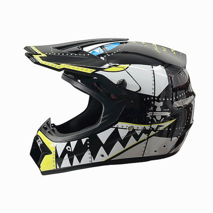 Dirt Bike Helmet, Full Face Motorcycle Helmet with Visor – image 12