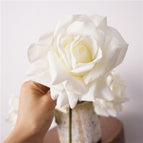 Corner Rose Short Stem - White