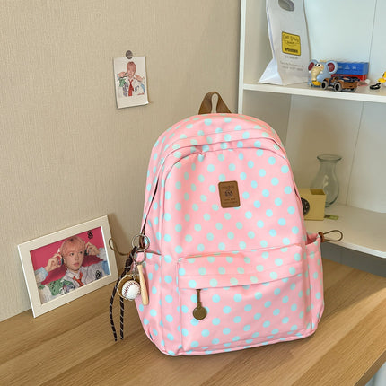 Polka Dot Backpack for School, Water Resistant Laptop Backpack – image 5