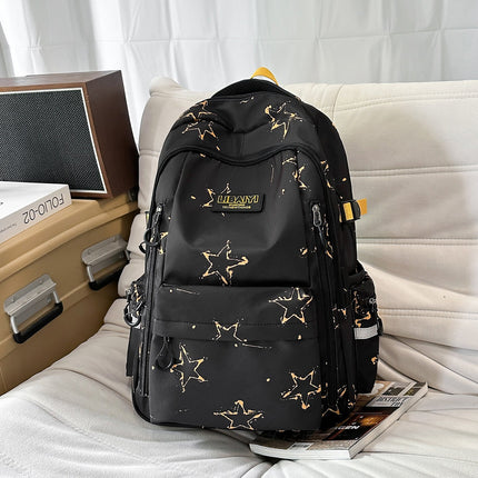 School Backpacks with Star Print, Minimalist Laptop Backpack for Students and Professionals – image 4