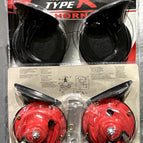 Black + Red (2 pairs)