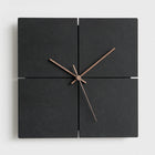 Modern Wall Clock for Living Room, 12 Inch Silent Analog Clock with Walnut Hands, Minimalist Wall Decor