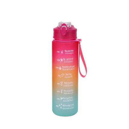 Motivational Water Bottle with Time Markers, Leak Proof Plastic Water Bottle – image 9