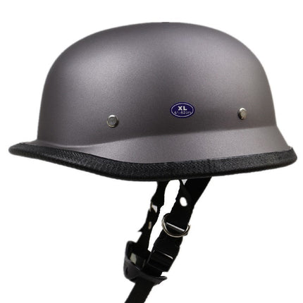 Biker Helmet, Classic Street Motorcycle Helmet with Air Vents – image 7