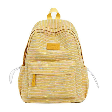 Lightweight Travel Backpack for Everyday Use, Woven Book Bag for School and Work