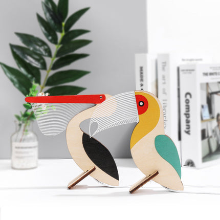 Animals LED Night Light with Wood & Acrylic Design | USB-Powered Soft Glow for Kids' Room Decor