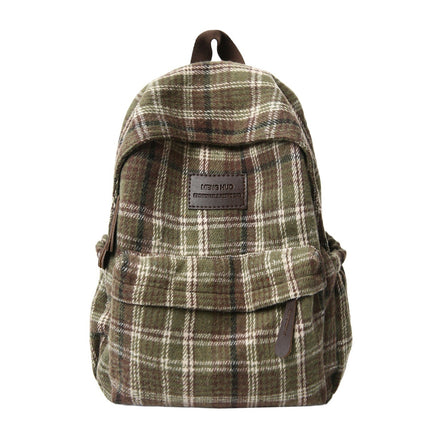 Plaid School Backpacks, Everyday Backpack with Padded Shoulder Straps – image 4