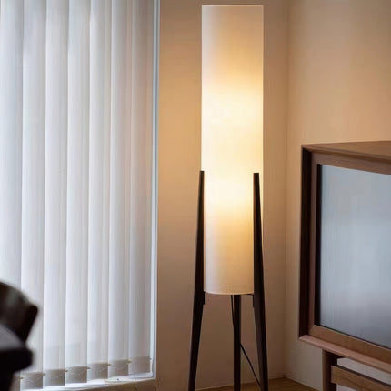 Floor Lamp for Living Room, Standing Lamp with Walnut Wood Base – image 4