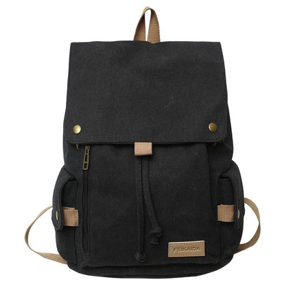 Hiking Backpack, Rugged Canvas Backpack for Camping, School Backpacks with Padded Straps, Book Bag, Rucksack