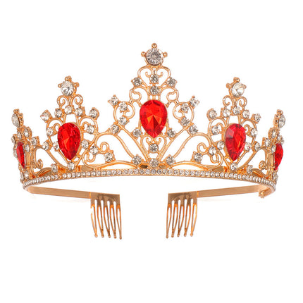 Princess Crown for Girls, Metal Crown with Sparkling Crystals for Kids Party – image 5