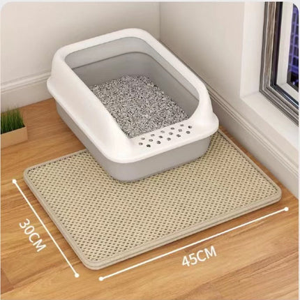 Double Layer Cat Litter Mat with Stain-Resistant Material | Traps Litter for a Clean Home