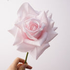 Textured Corner Rose Short Stem - Light Pink